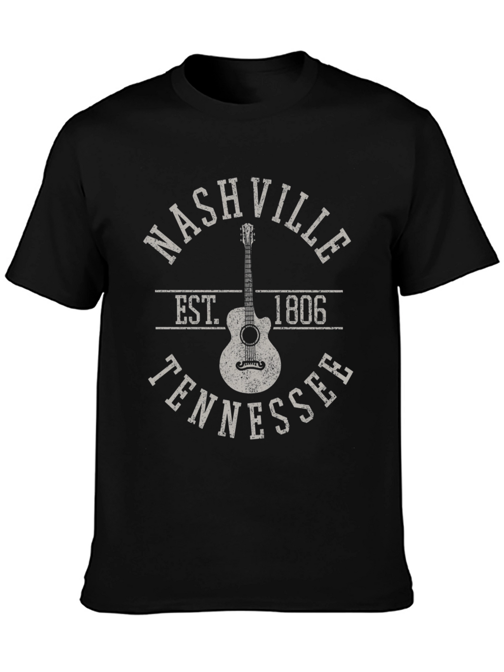 Nashville Tennessee Guitar Graphic T-Shirt