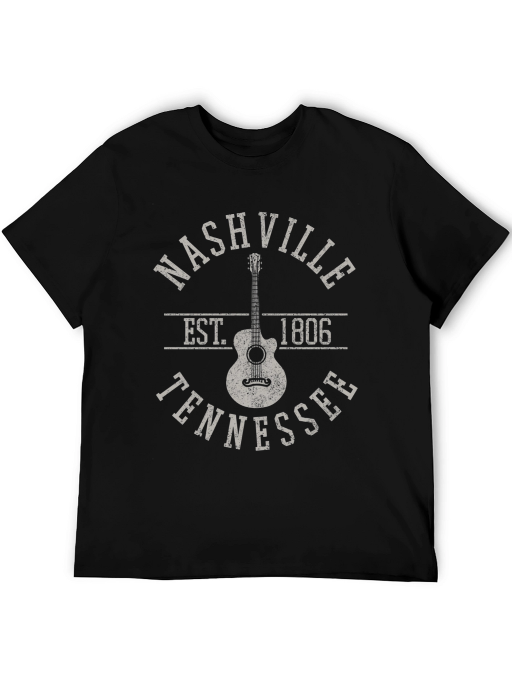 Nashville Tennessee Guitar Graphic T-Shirt