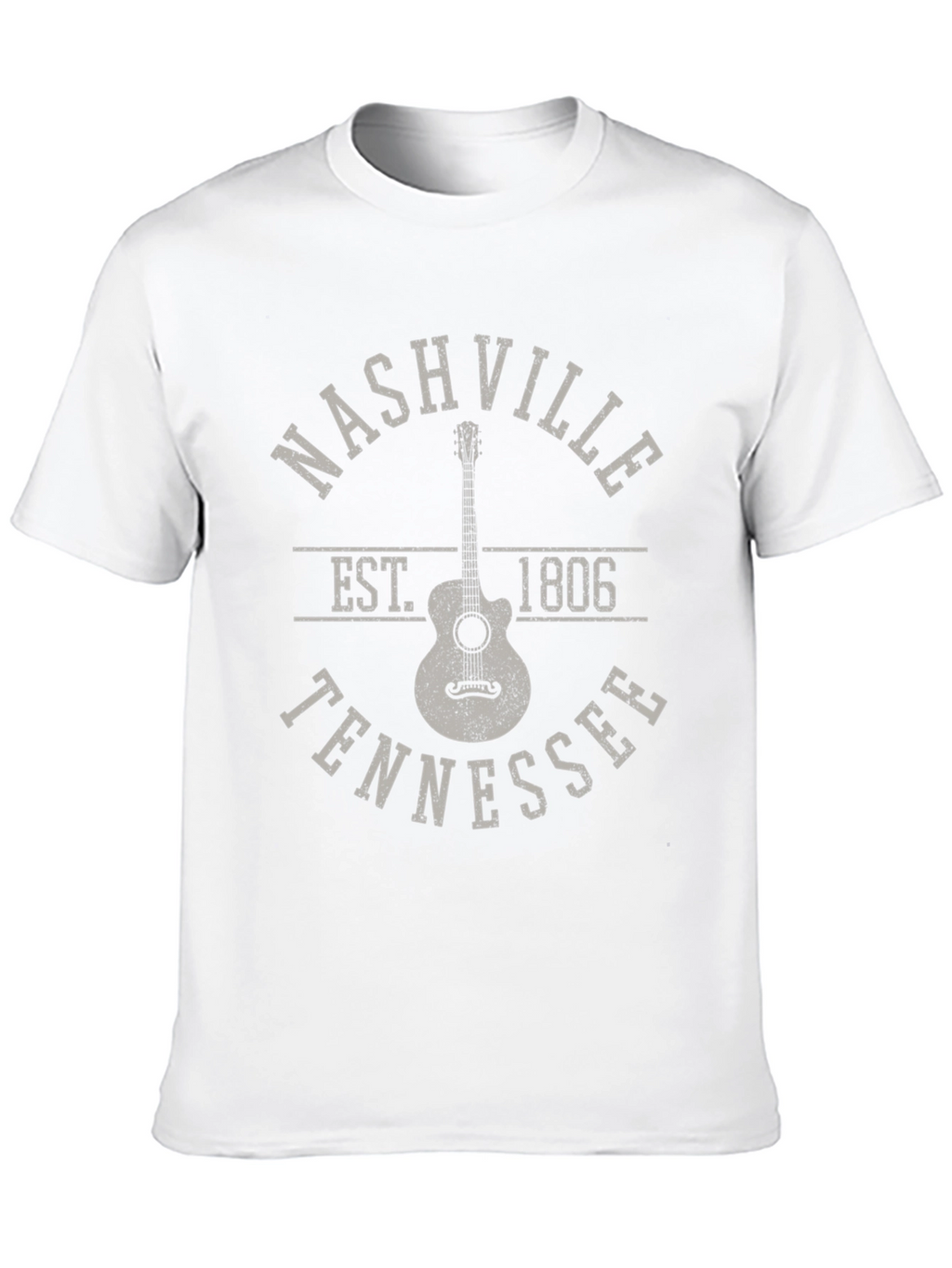 Nashville Tennessee Guitar Graphic T-Shirt