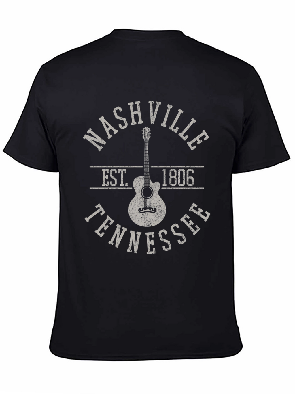 Nashville Tennessee Guitar Graphic T-Shirt