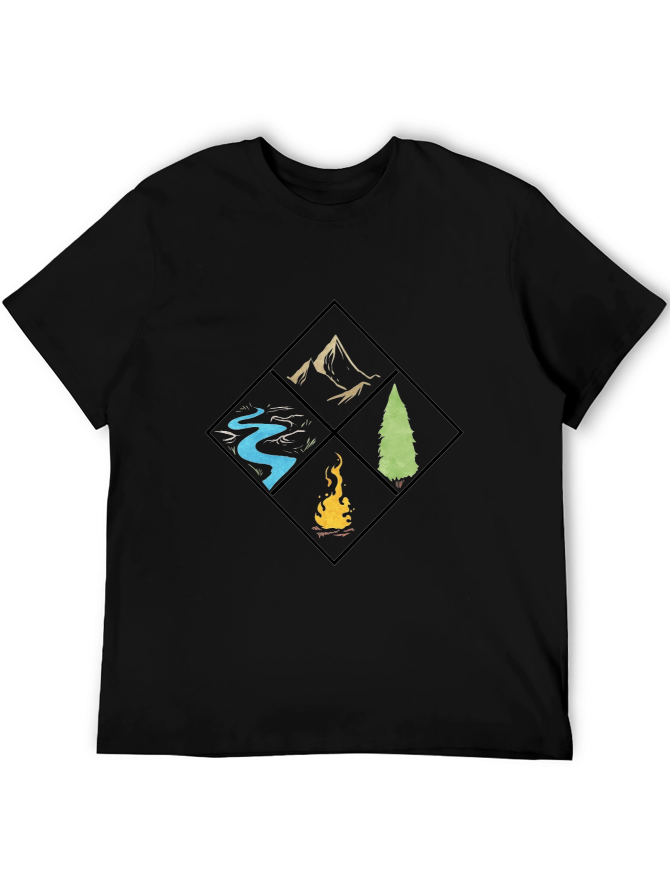 Nature Elements Graphic T-Shirt - Camping & Outdoors