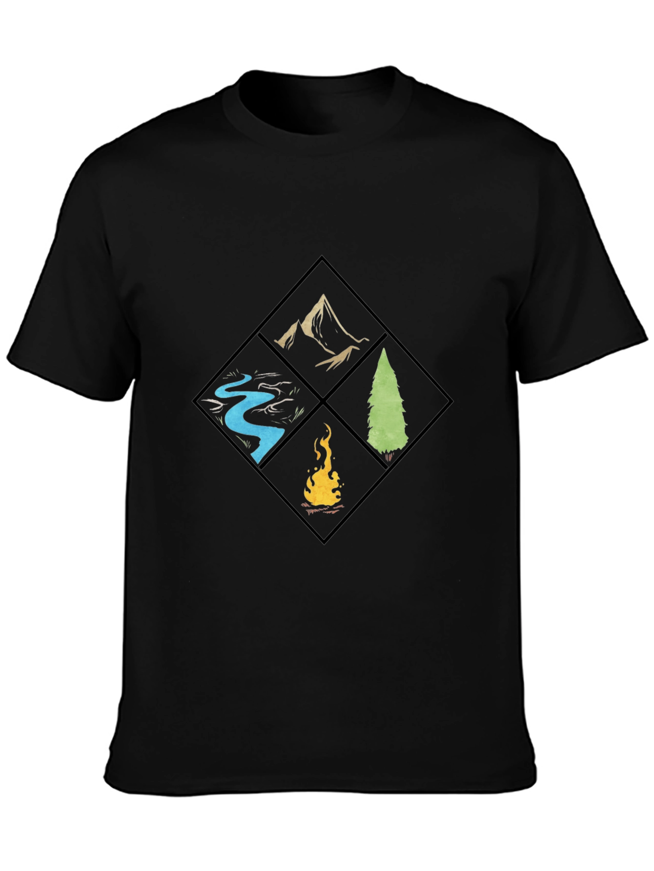 Nature Elements Graphic T-Shirt - Camping & Outdoors