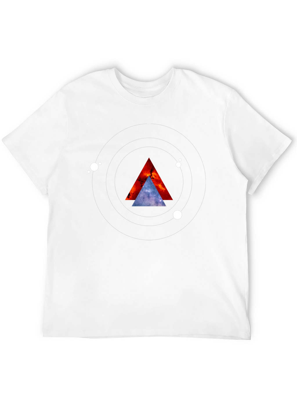 Cosmic Triangle Graphic Tee - Black