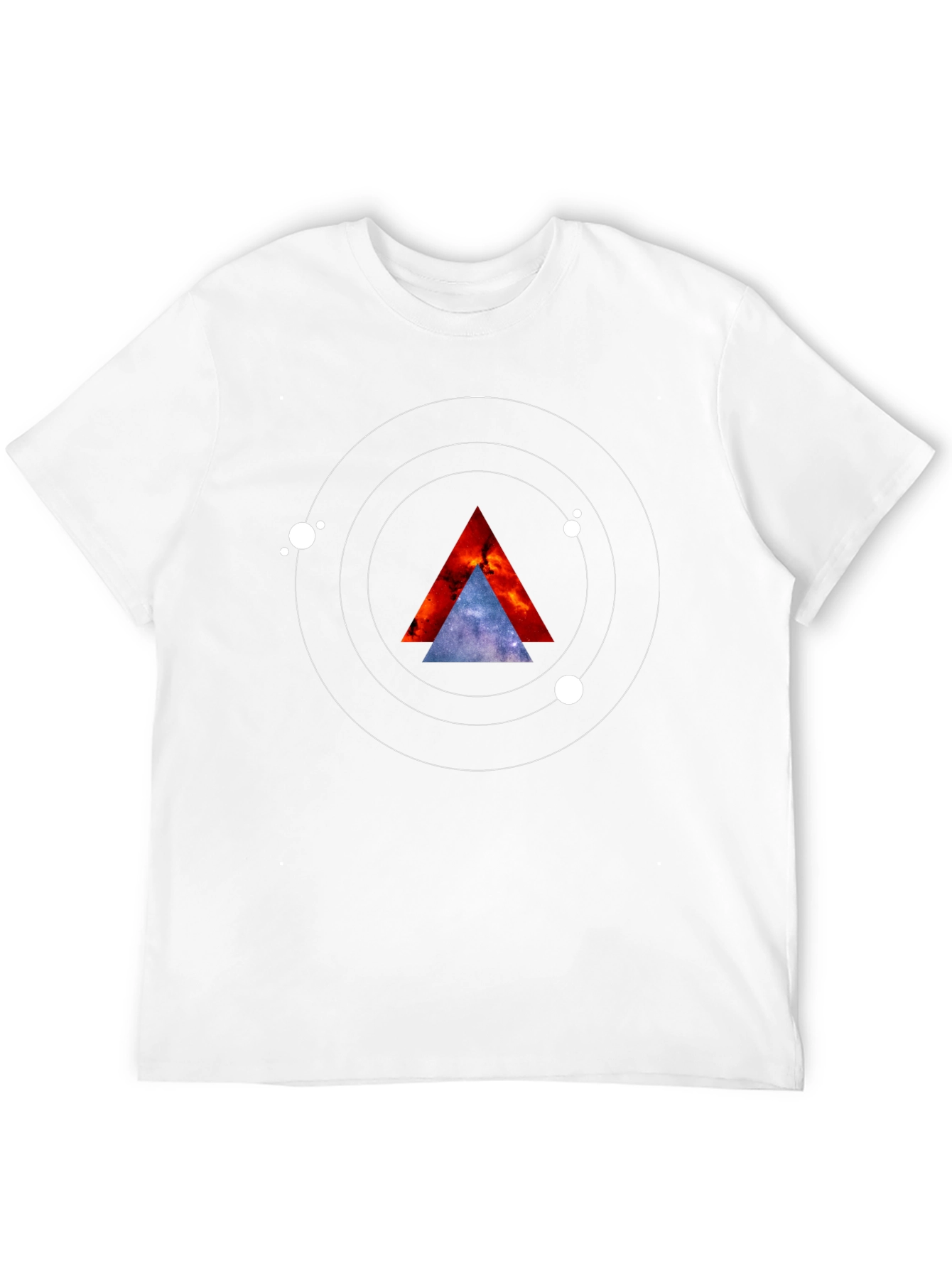 Cosmic Triangle Graphic Tee - Black
