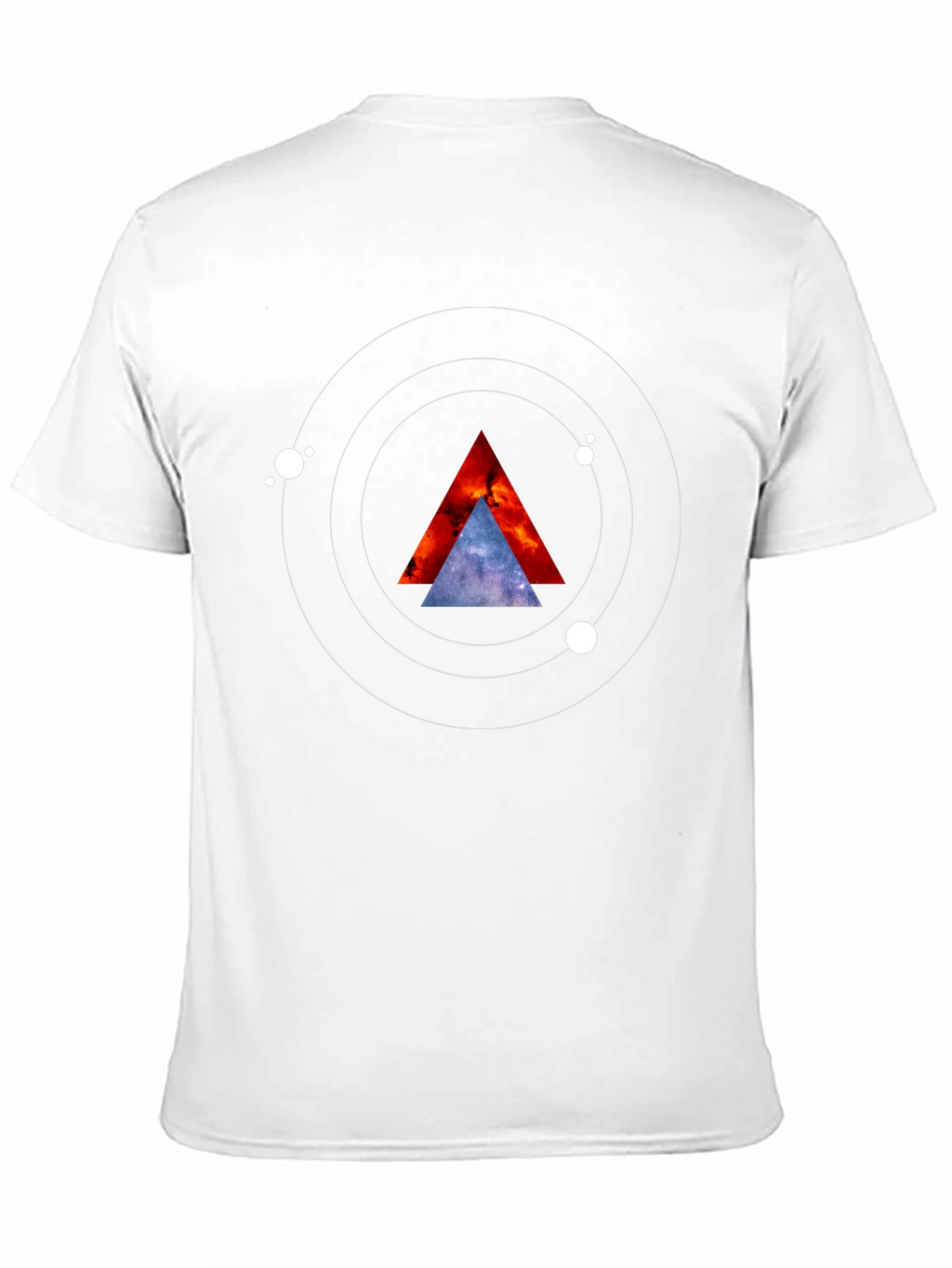 Cosmic Triangle Graphic Tee - Black