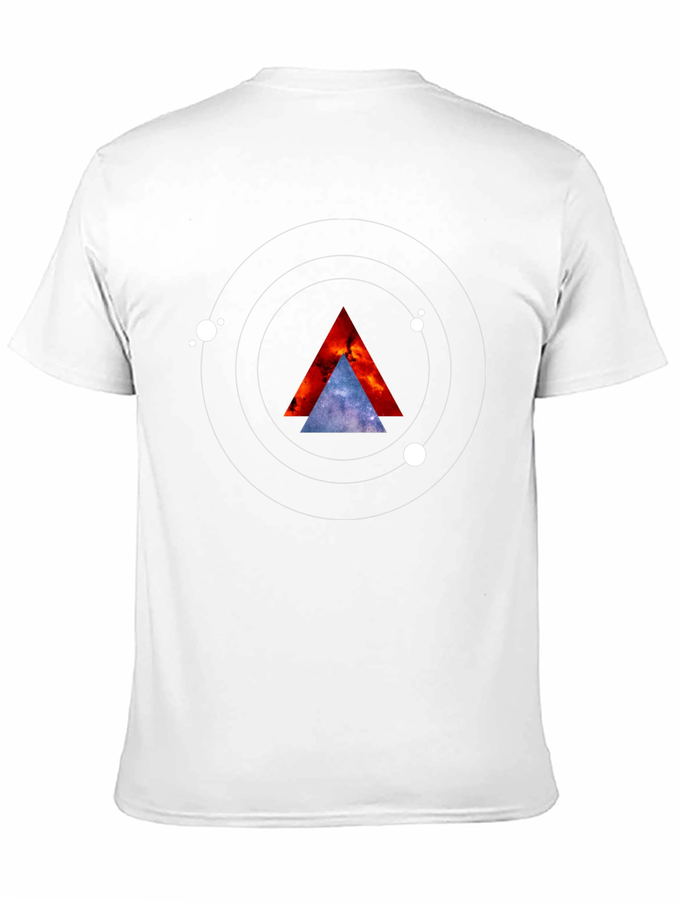 Cosmic Triangle Graphic Tee - Black