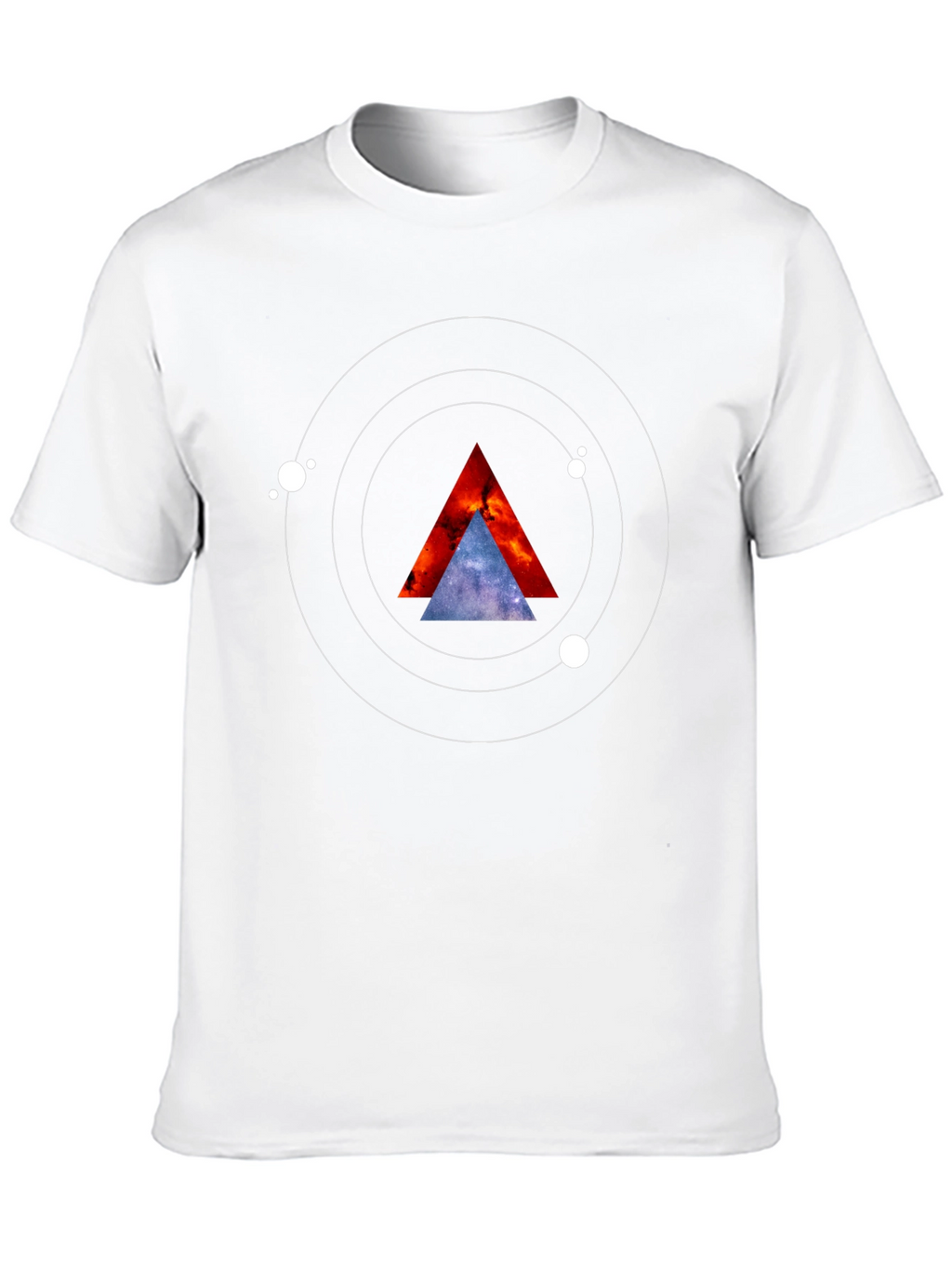Cosmic Triangle Graphic Tee - Black