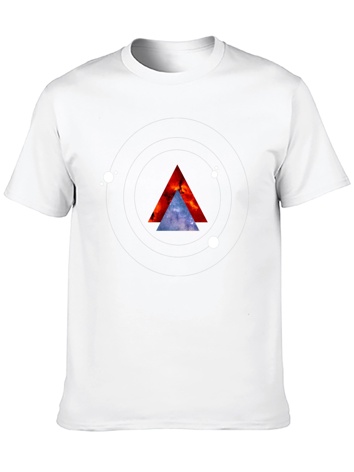 Cosmic Triangle Graphic Tee - Black