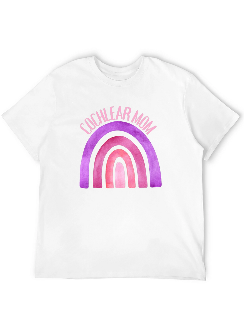 Cochlear Mom Rainbow Graphic Tee