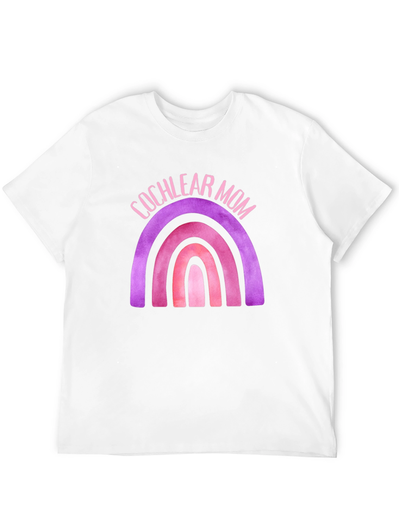 Cochlear Mom Rainbow Graphic Tee