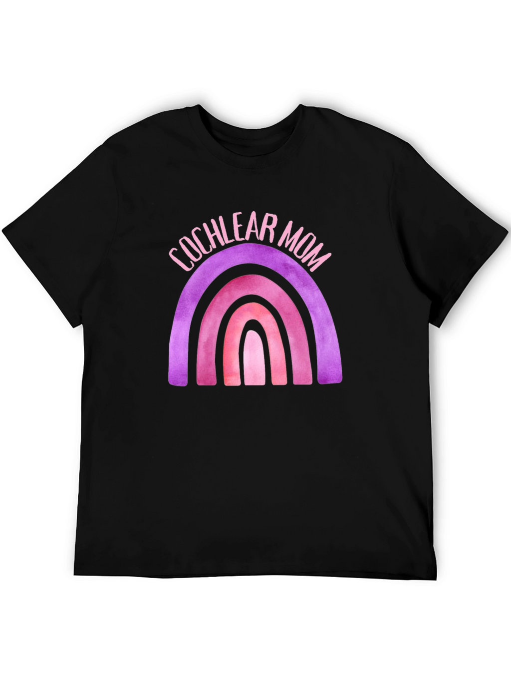 Cochlear Mom Rainbow Graphic Tee