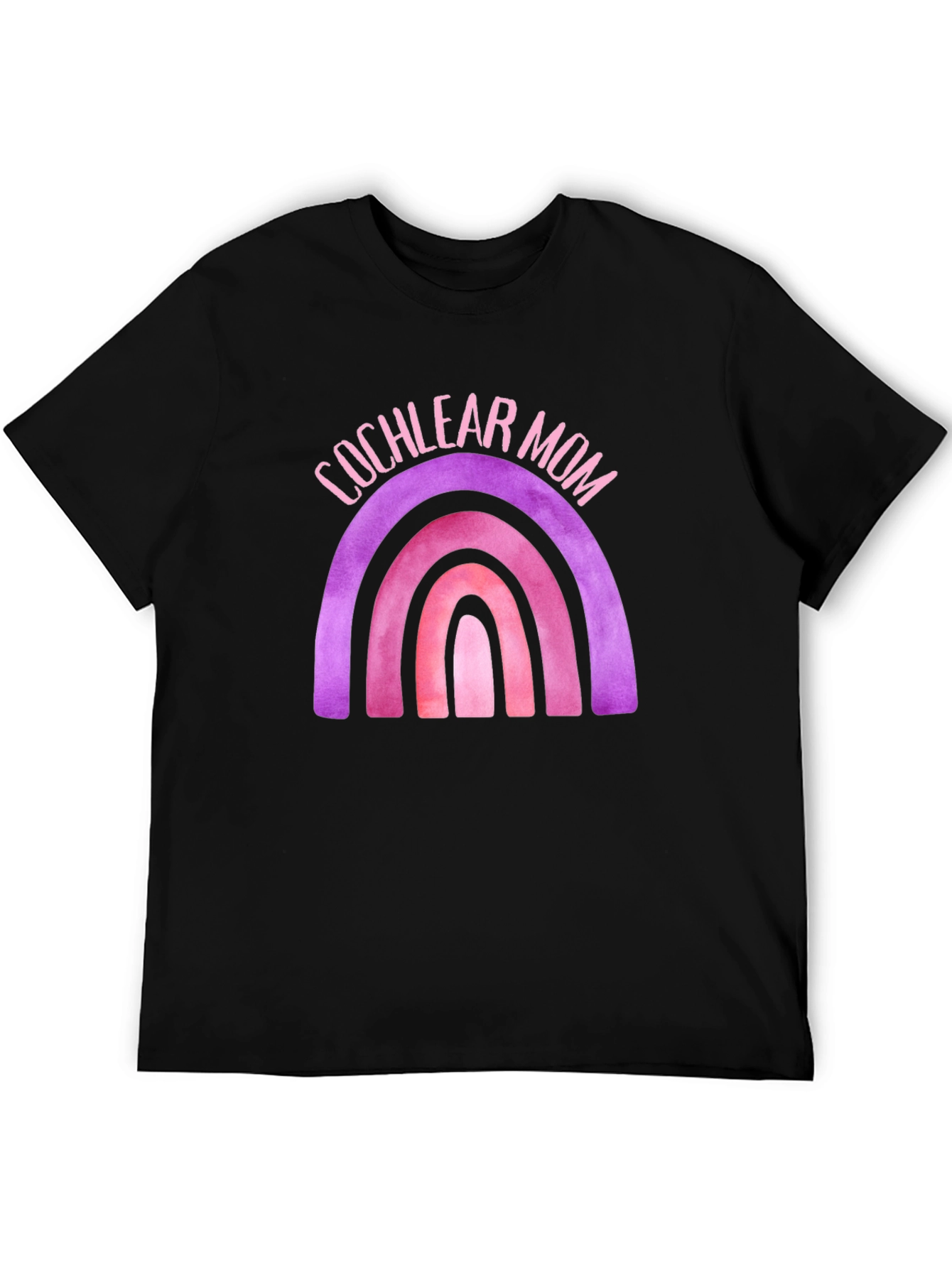 Cochlear Mom Rainbow Graphic Tee