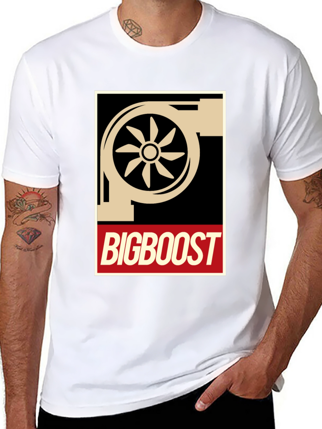 Big Boost Turbo T-Shirt - Black Graphic Tee