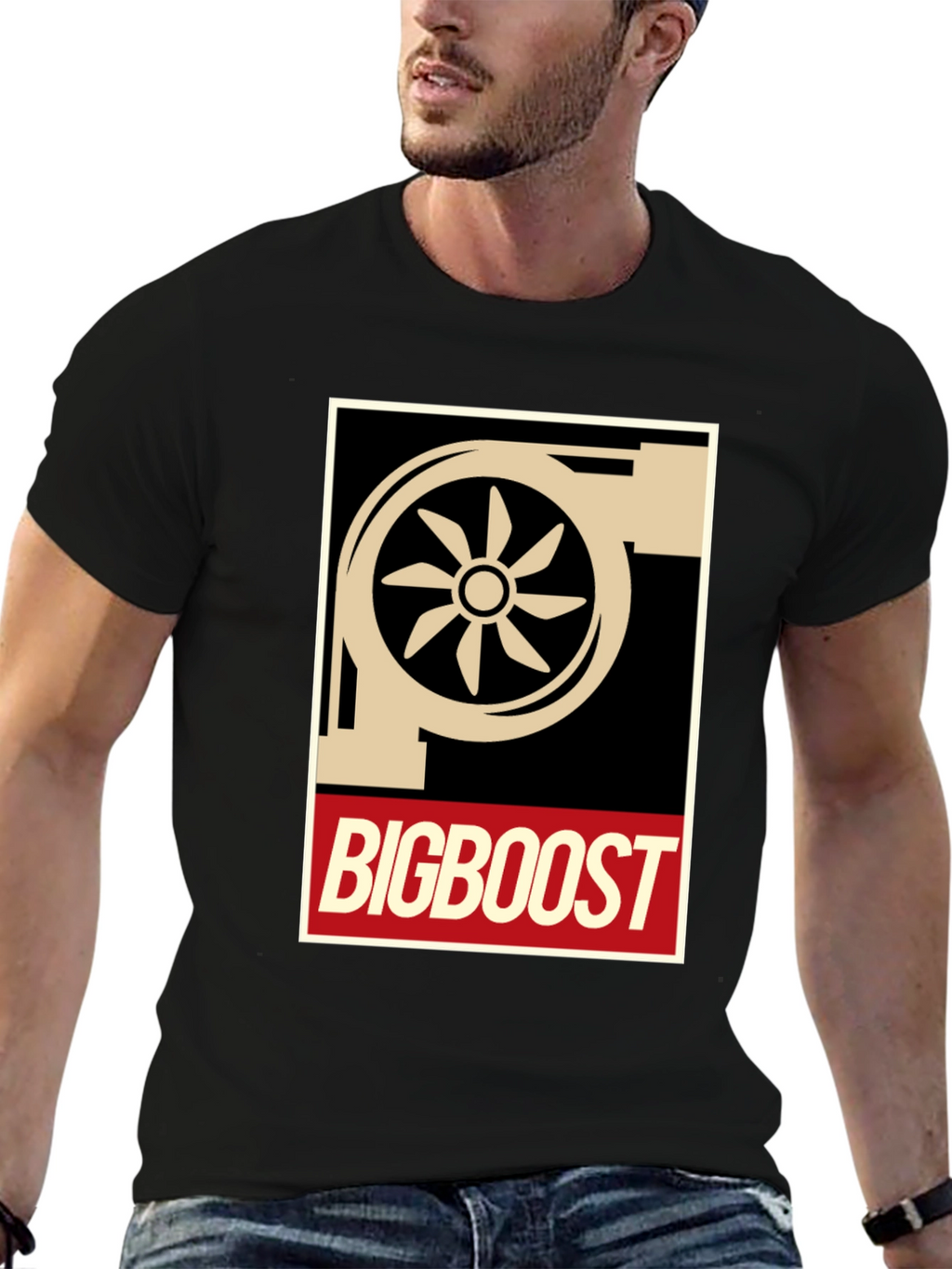 Big Boost Turbo T-Shirt - Black Graphic Tee