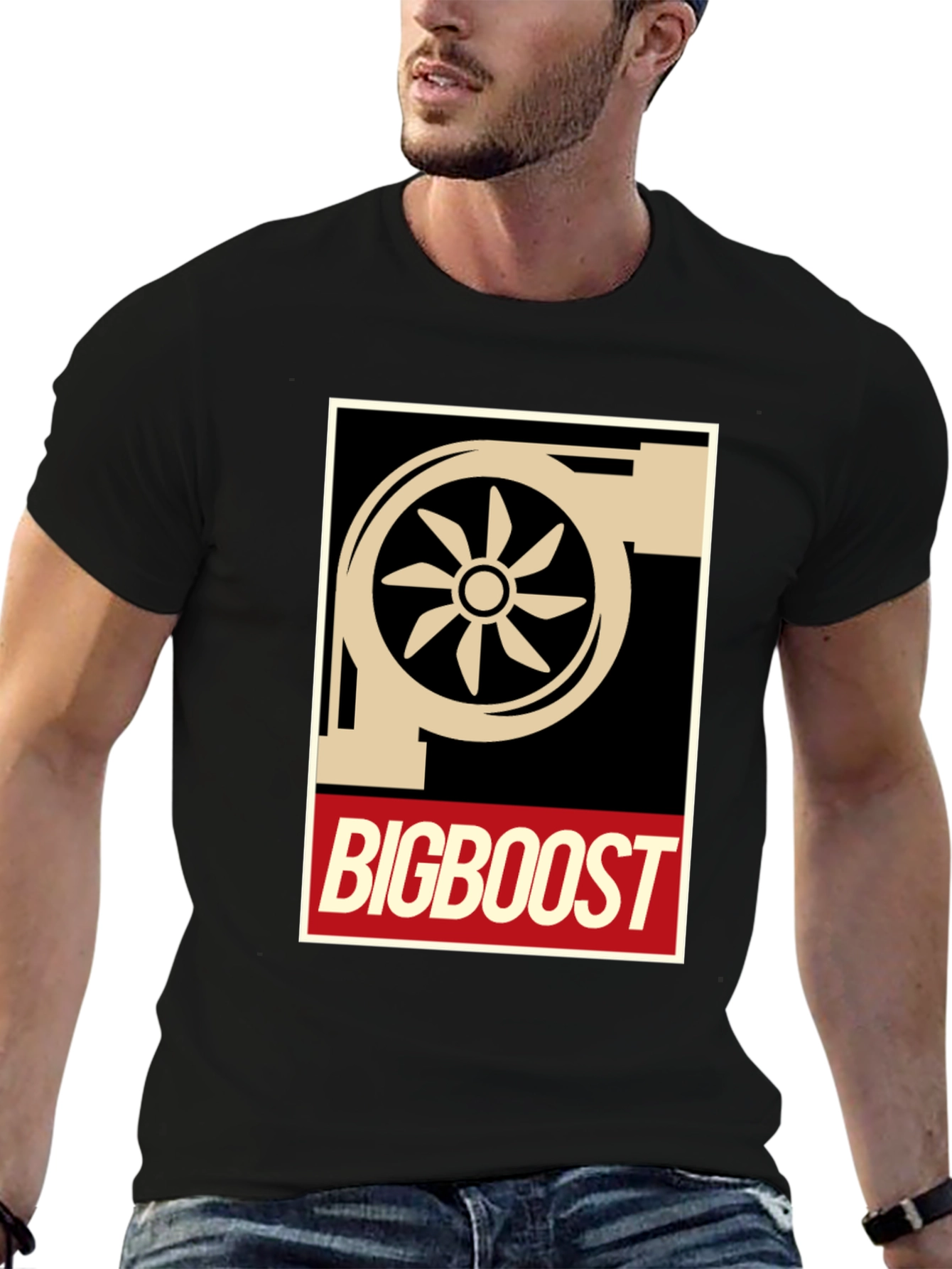 Big Boost Turbo T-Shirt - Black Graphic Tee