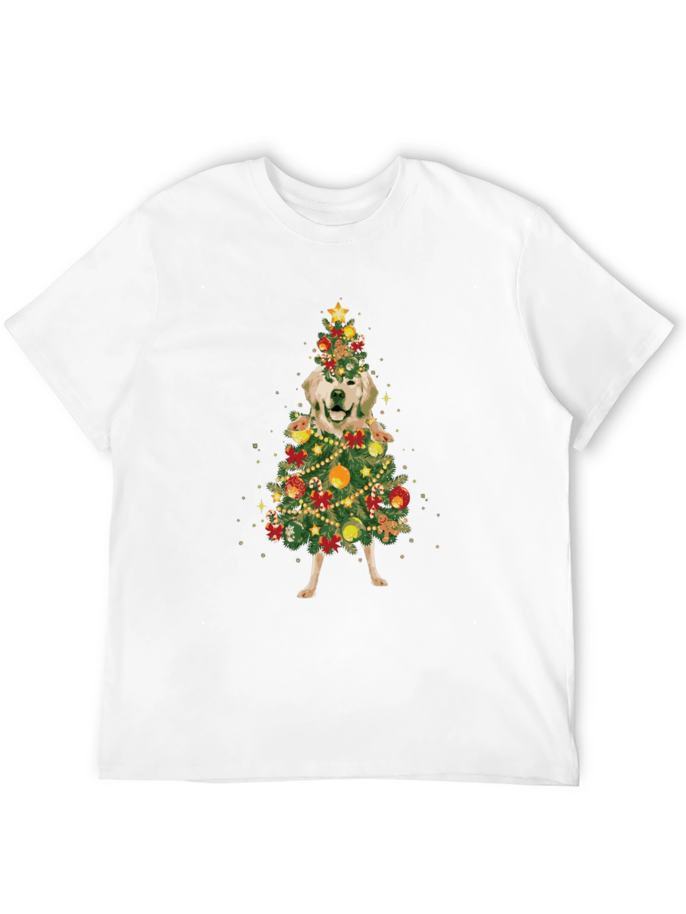 Golden Retriever Christmas Tree T-Shirt