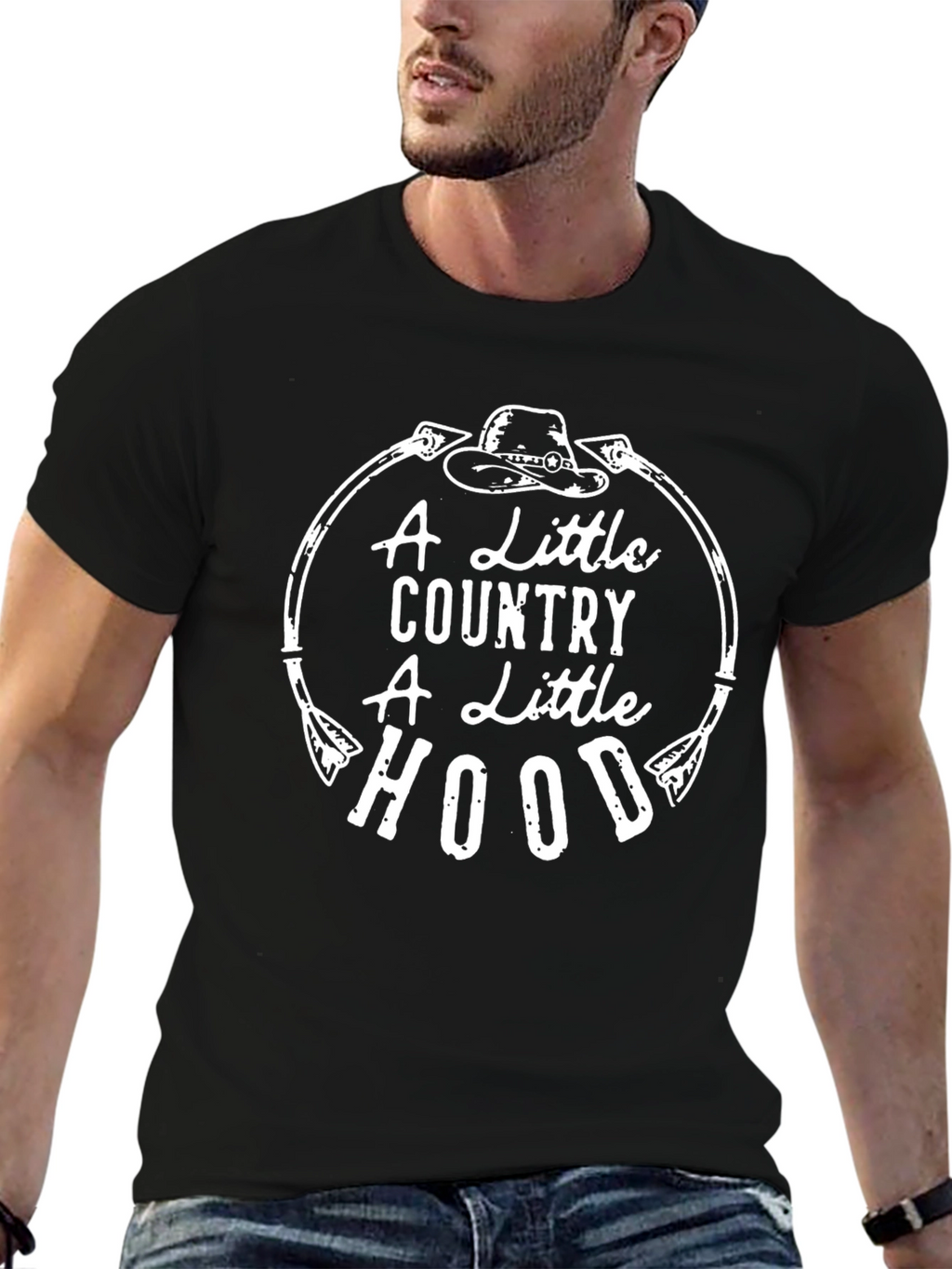 Country Hood T-Shirt: Western Graphic Tee