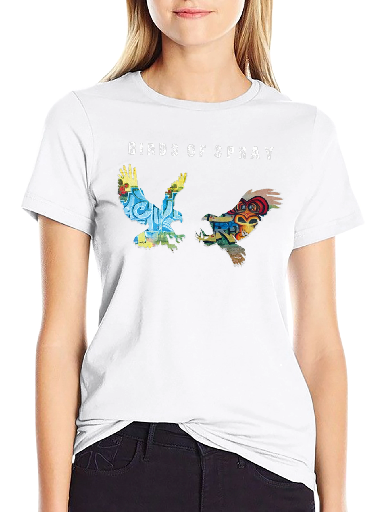 Birds of Spray Graphic T-Shirt