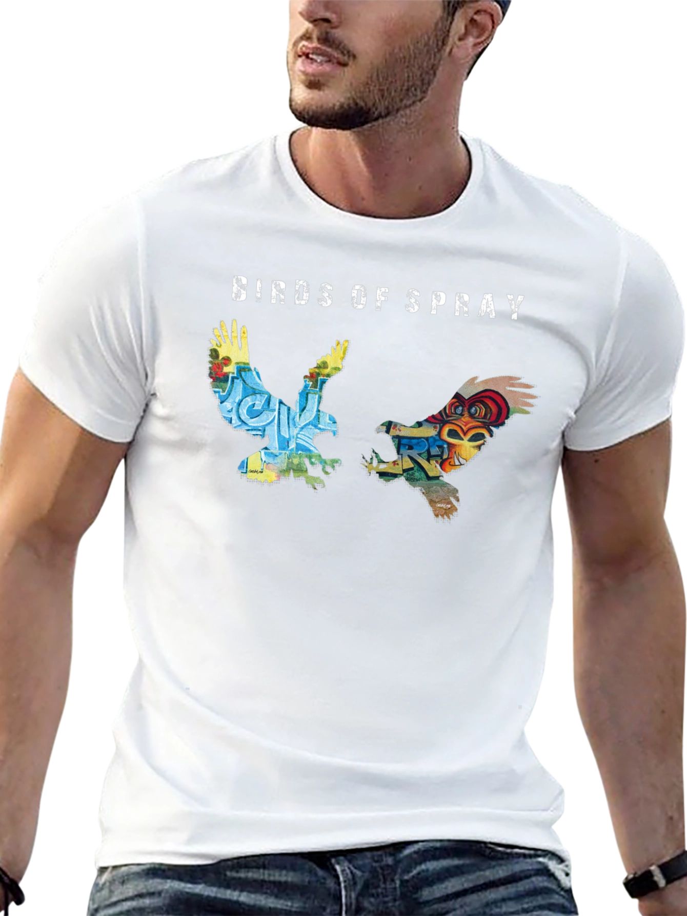 Birds of Spray Graphic T-Shirt