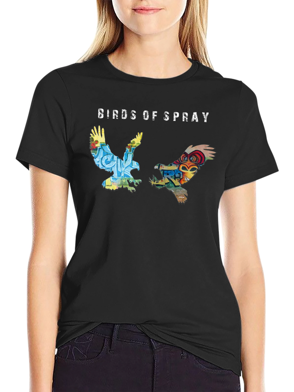 Birds of Spray Graphic T-Shirt