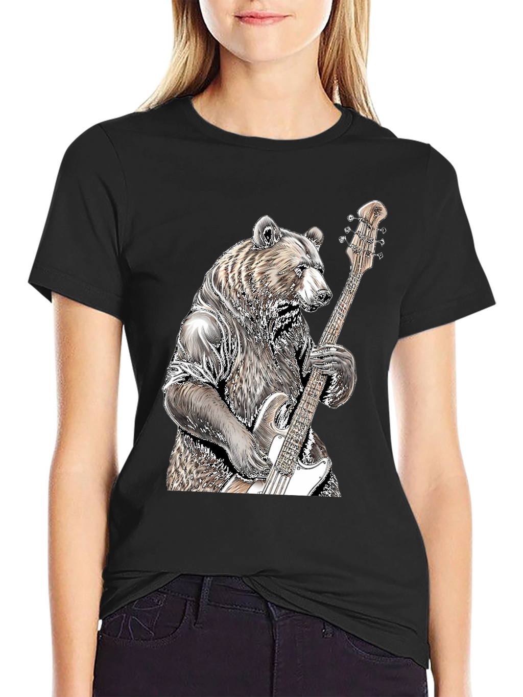 Bear Bass Guitar T-Shirt