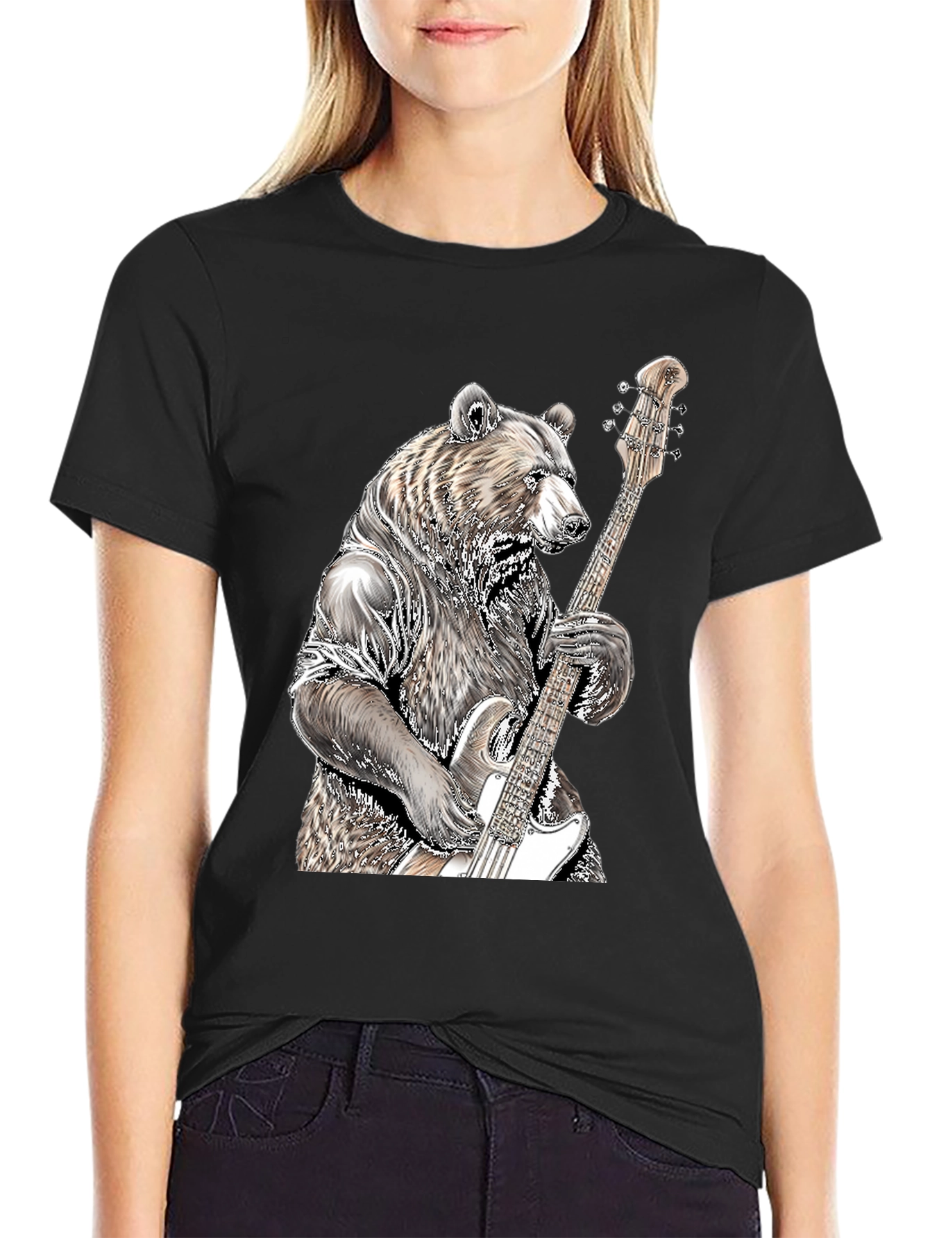 Bear Bass Guitar T-Shirt