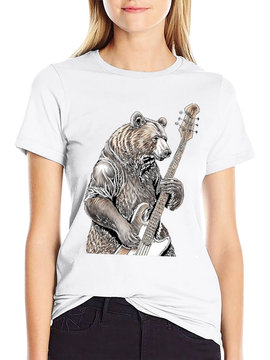 Bear Bass Guitar T-Shirt