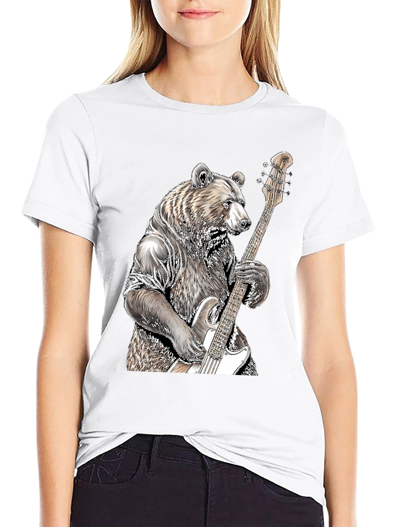 Bear Bass Guitar T-Shirt