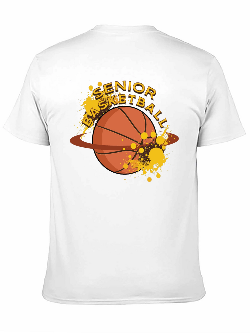 Senior Basketball Graphic T-Shirt - Black