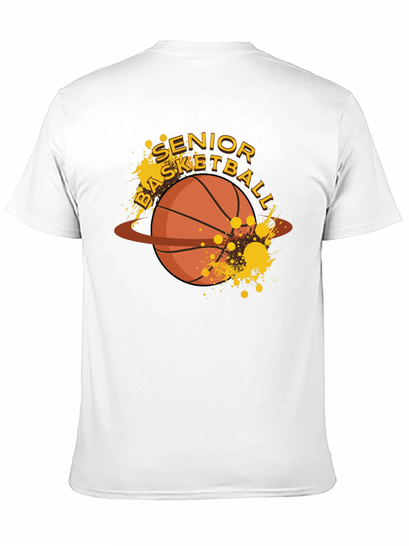 Senior Basketball Graphic T-Shirt - Black