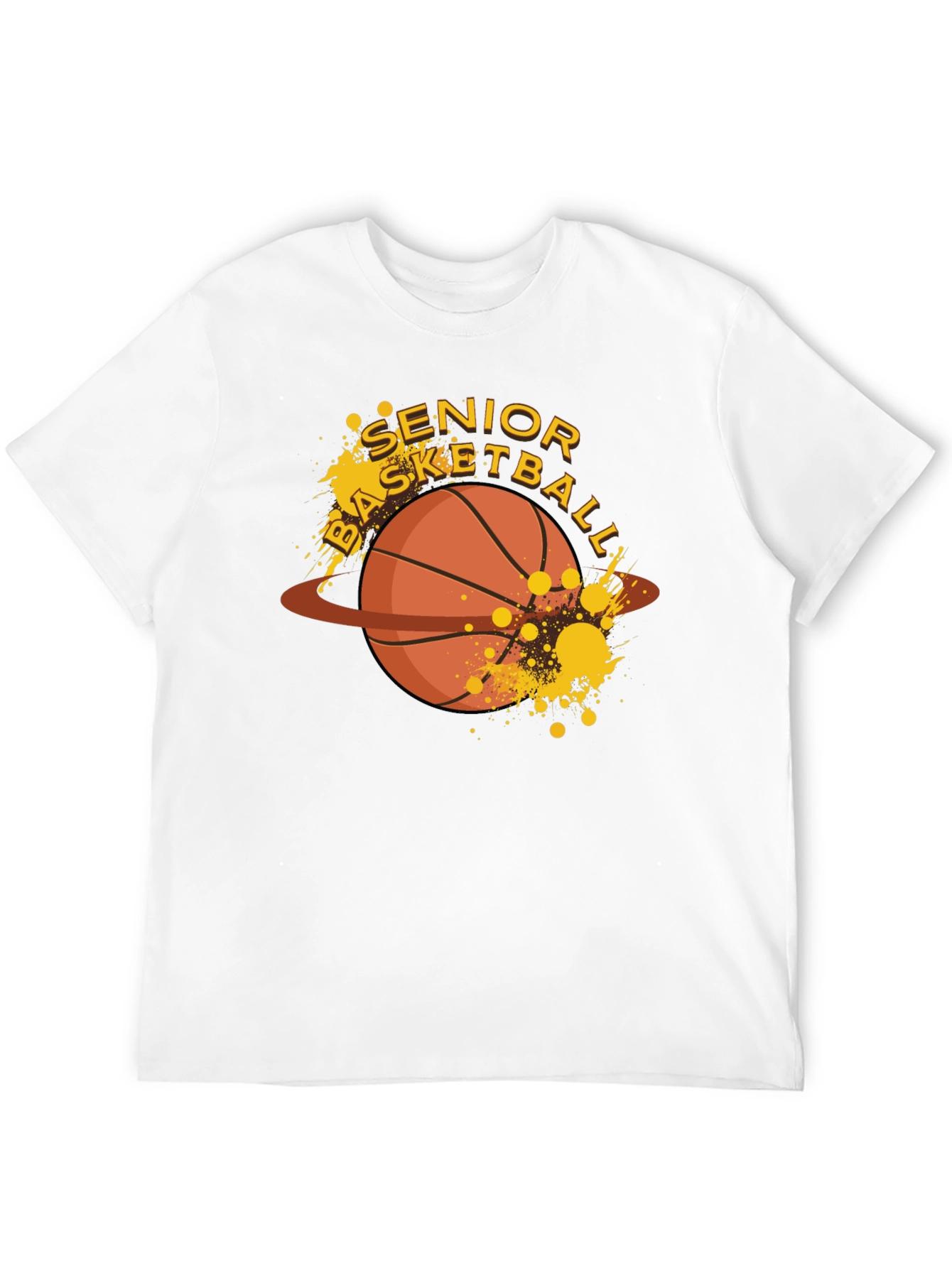 Senior Basketball Graphic T-Shirt - Black