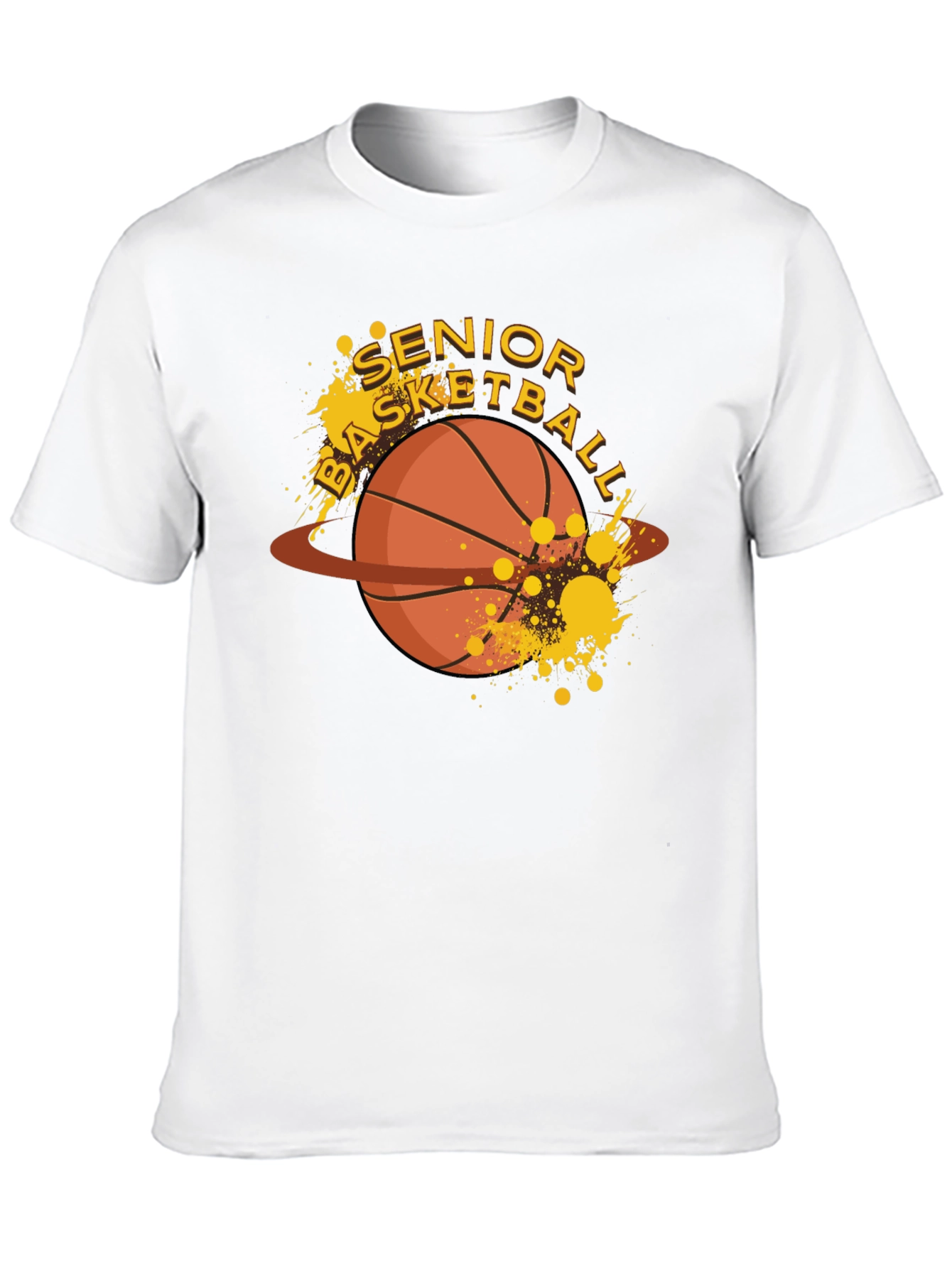 Senior Basketball Graphic T-Shirt - Black