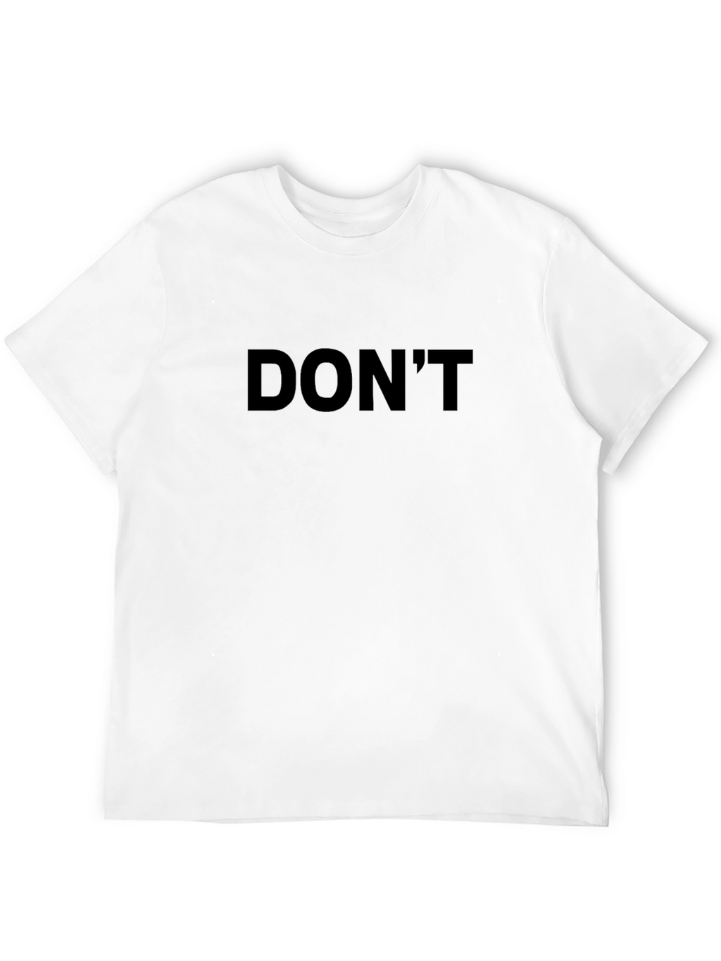 Dont Text Graphic Tee - Casual Style Black
