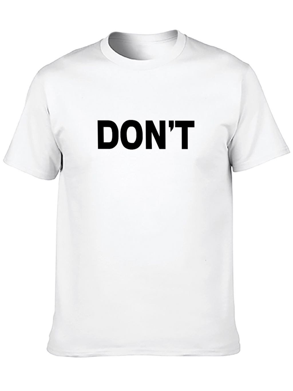 Dont Text Graphic Tee - Casual Style Black