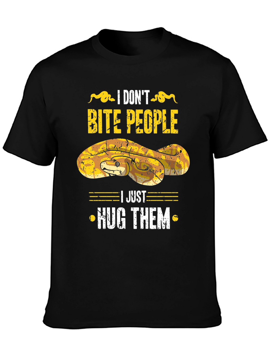 I Dont Bite People Snake Graphic Tee