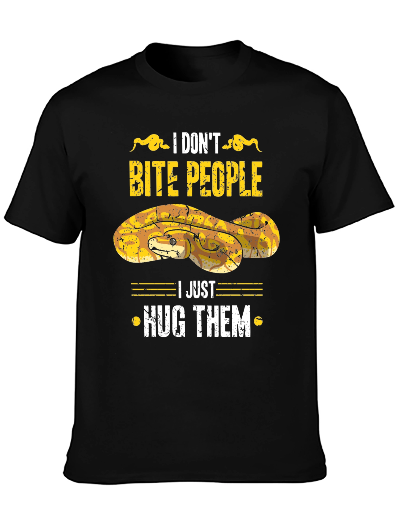 I Dont Bite People Snake Graphic Tee