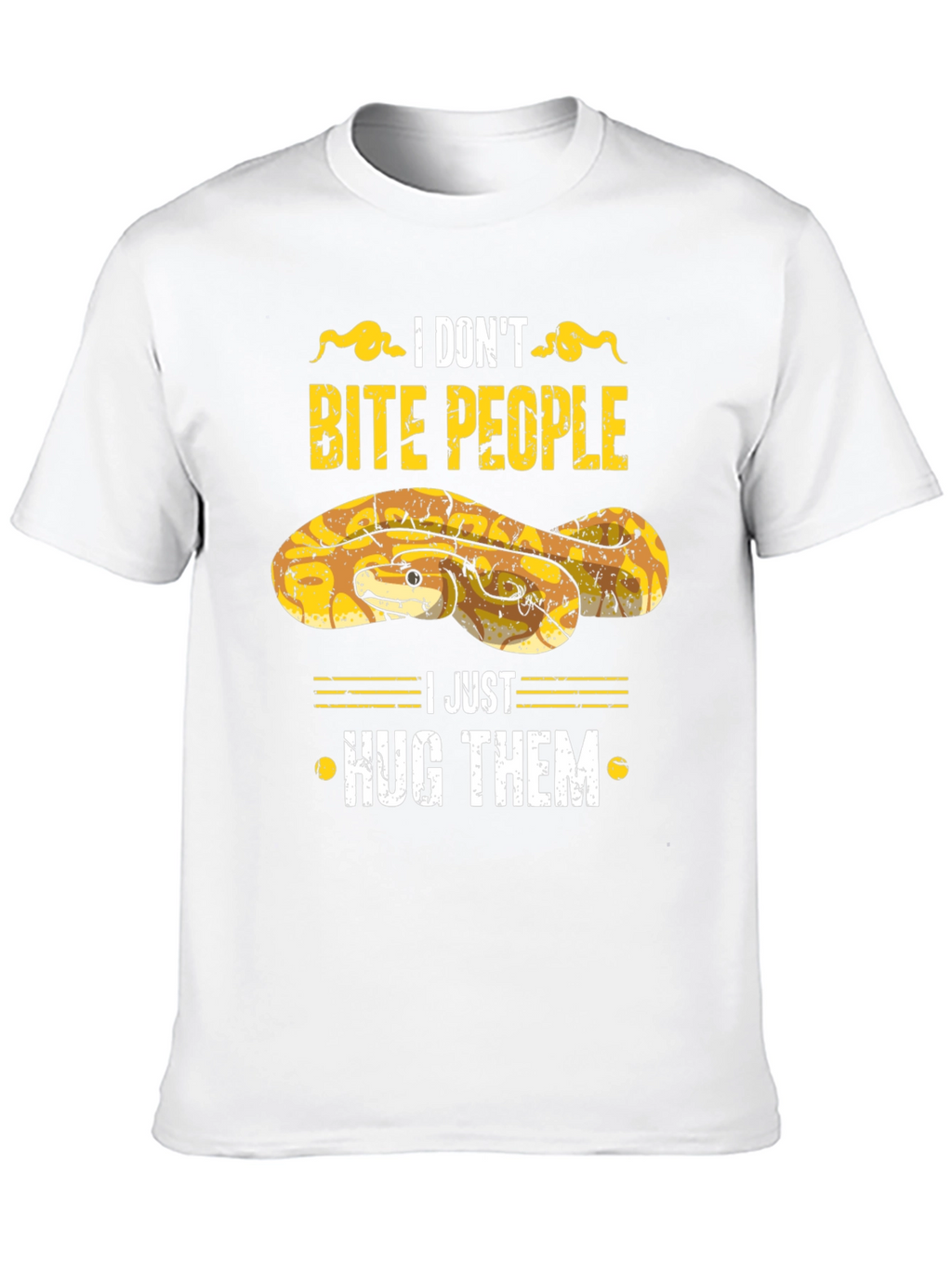 I Dont Bite People Snake Graphic Tee