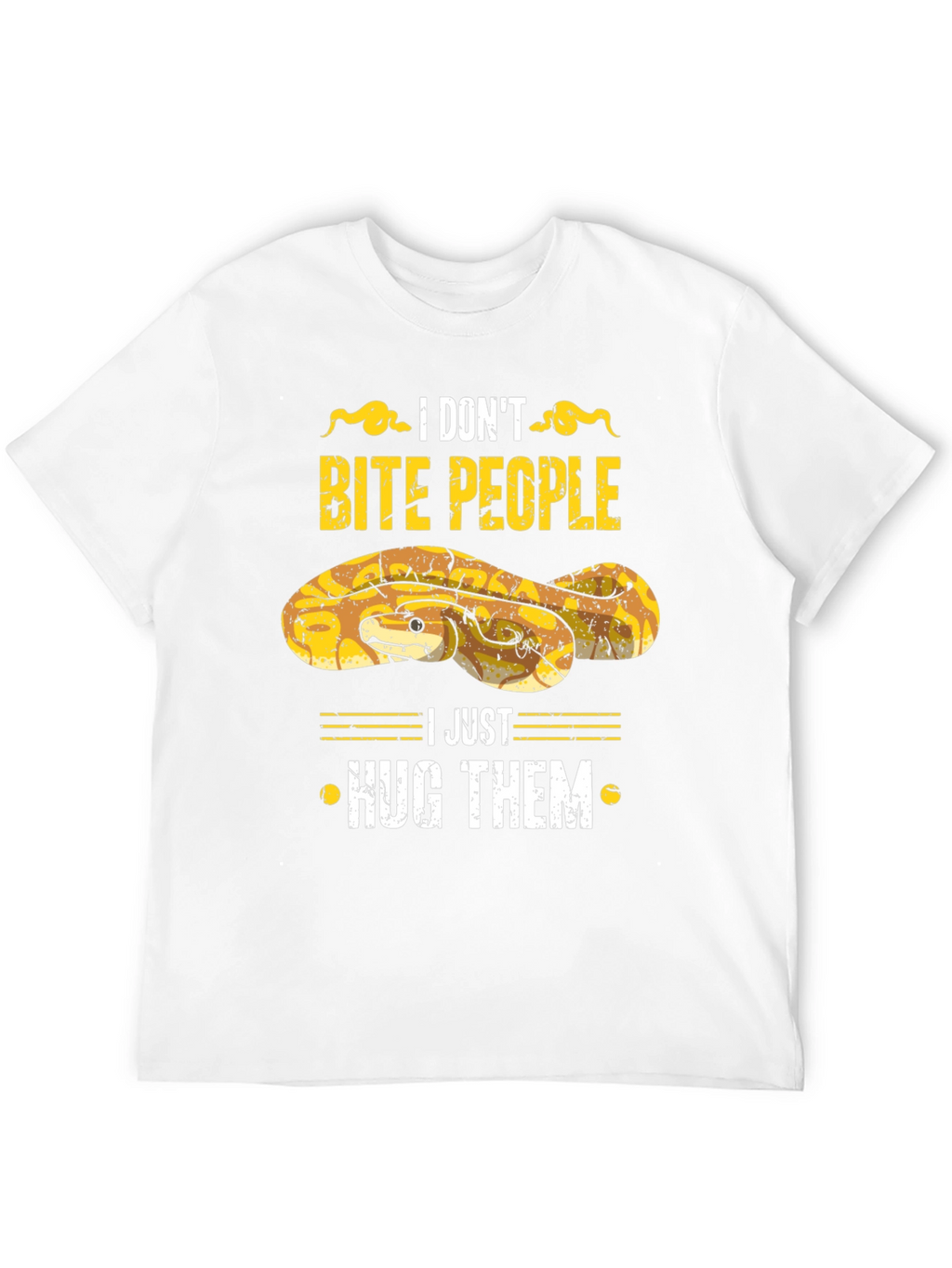 I Dont Bite People Snake Graphic Tee