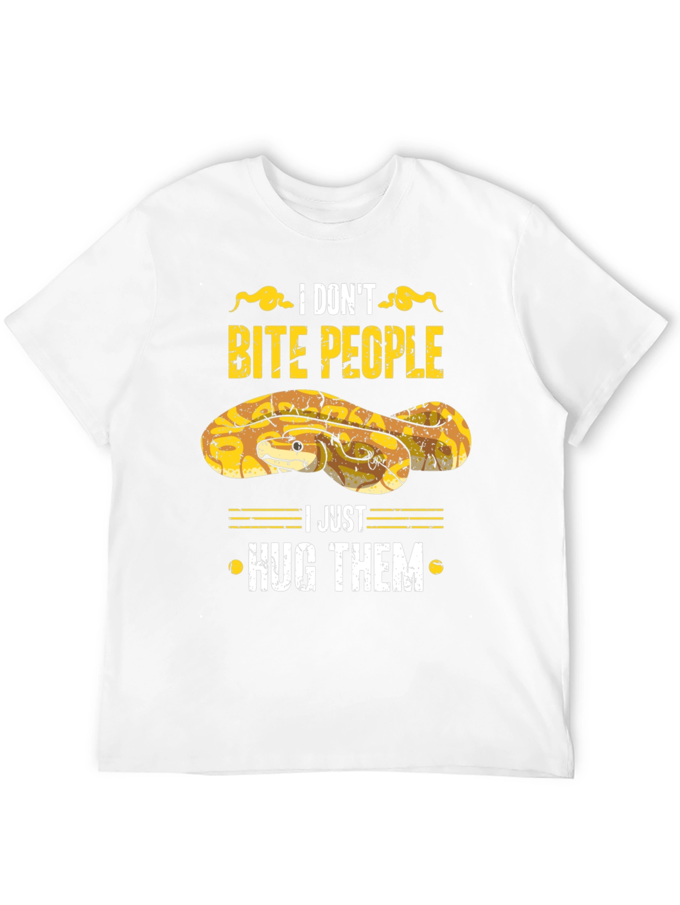 I Dont Bite People Snake Graphic Tee
