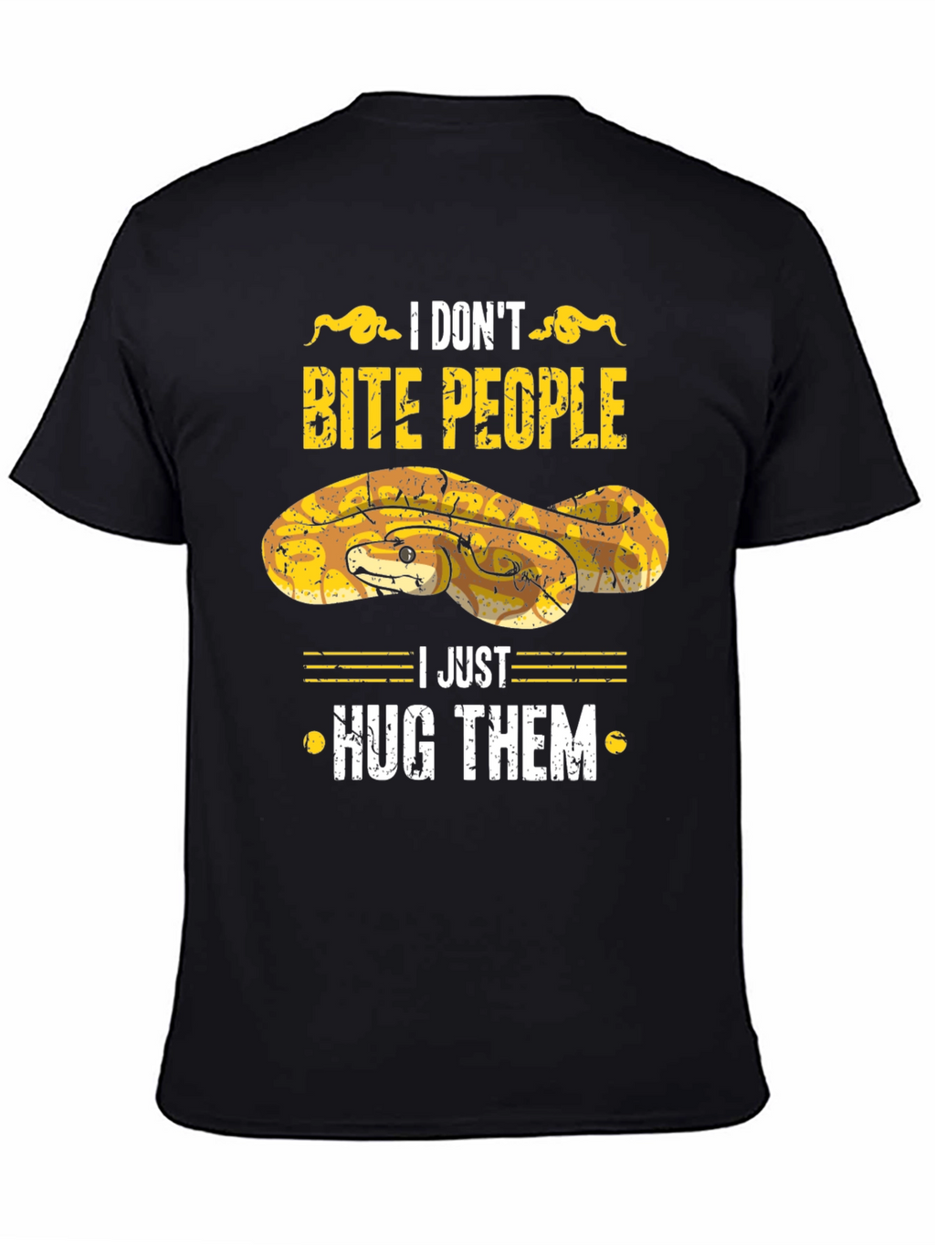 I Dont Bite People Snake Graphic Tee