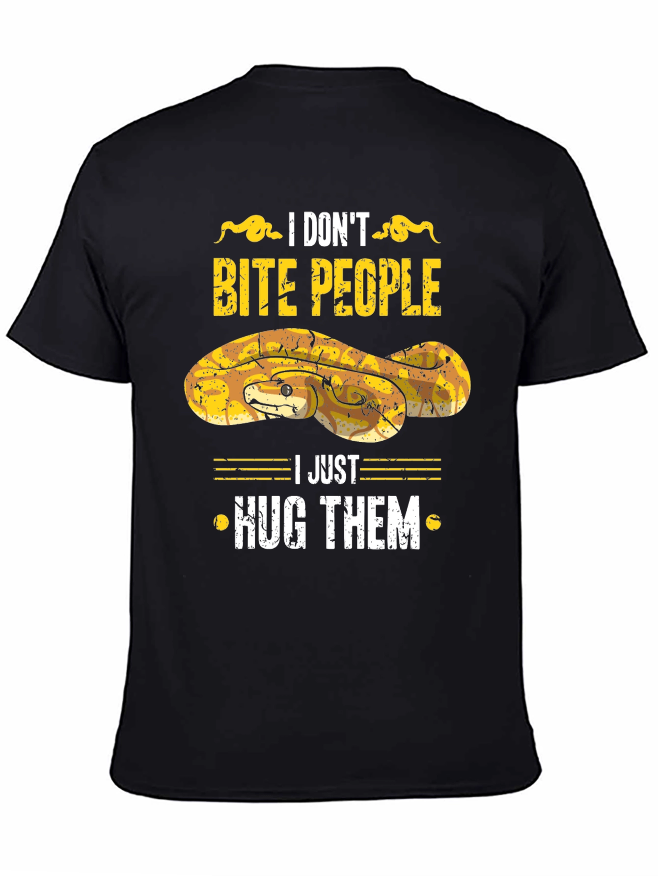 I Dont Bite People Snake Graphic Tee