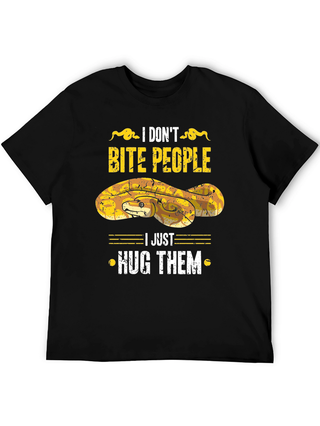 I Dont Bite People Snake Graphic Tee