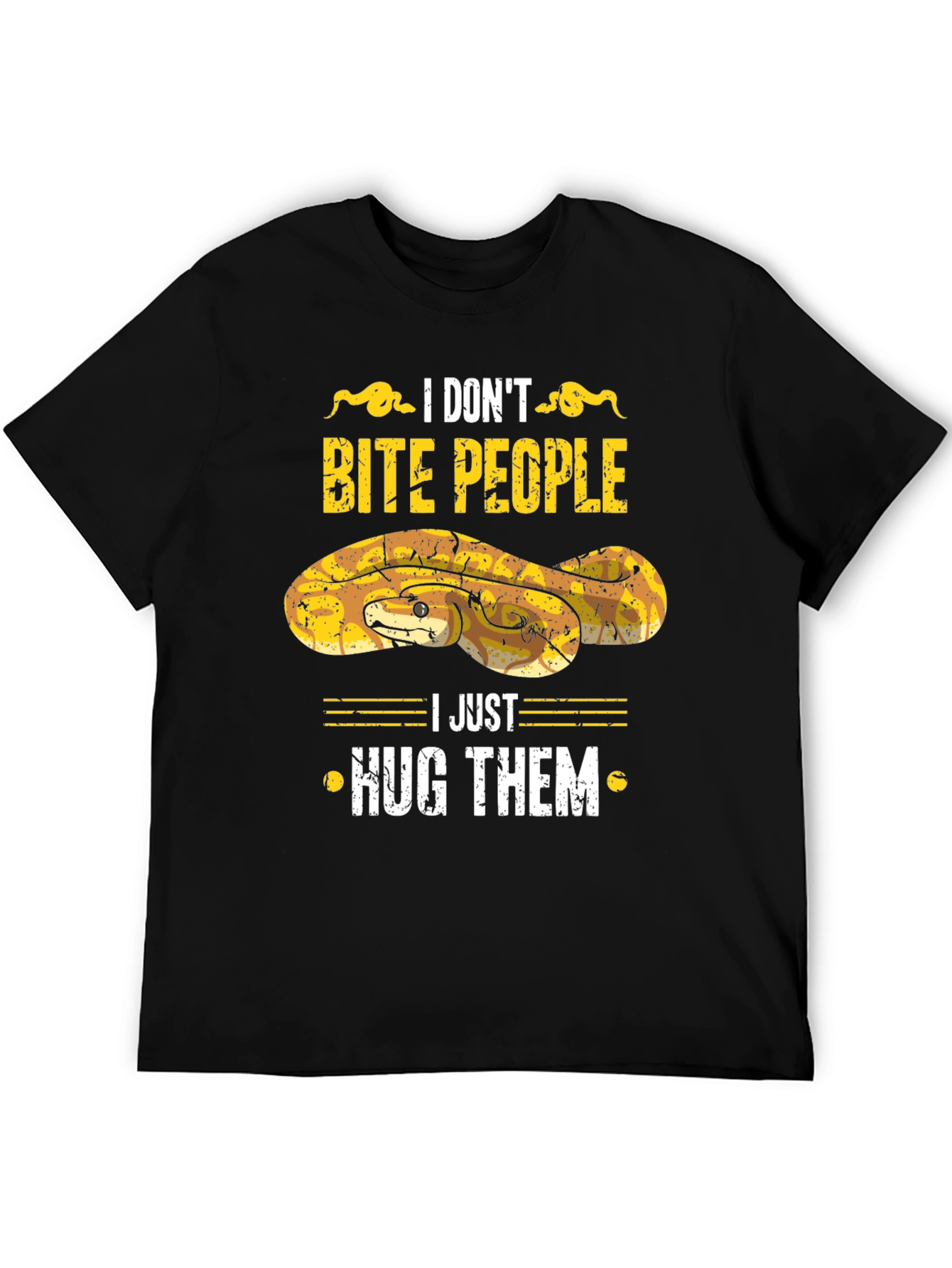 I Dont Bite People Snake Graphic Tee