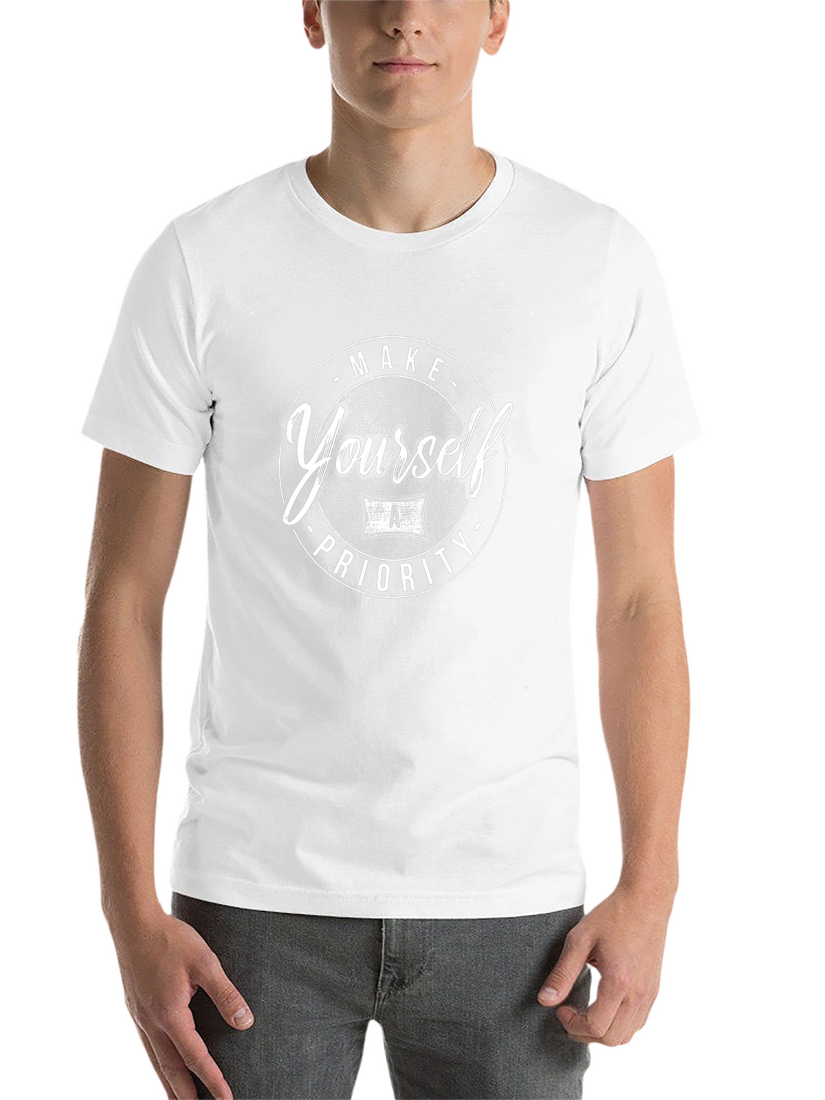 Make Yourself A Priority Black Graphic T-Shirt