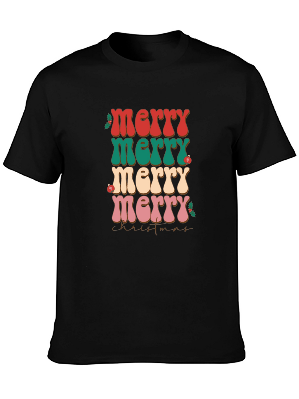 Retro Merry Christmas T-Shirt