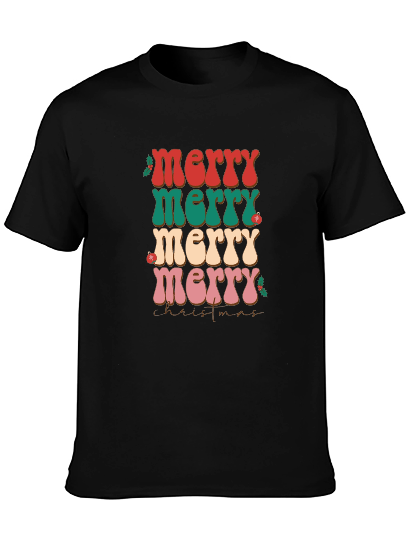 Retro Merry Christmas T-Shirt
