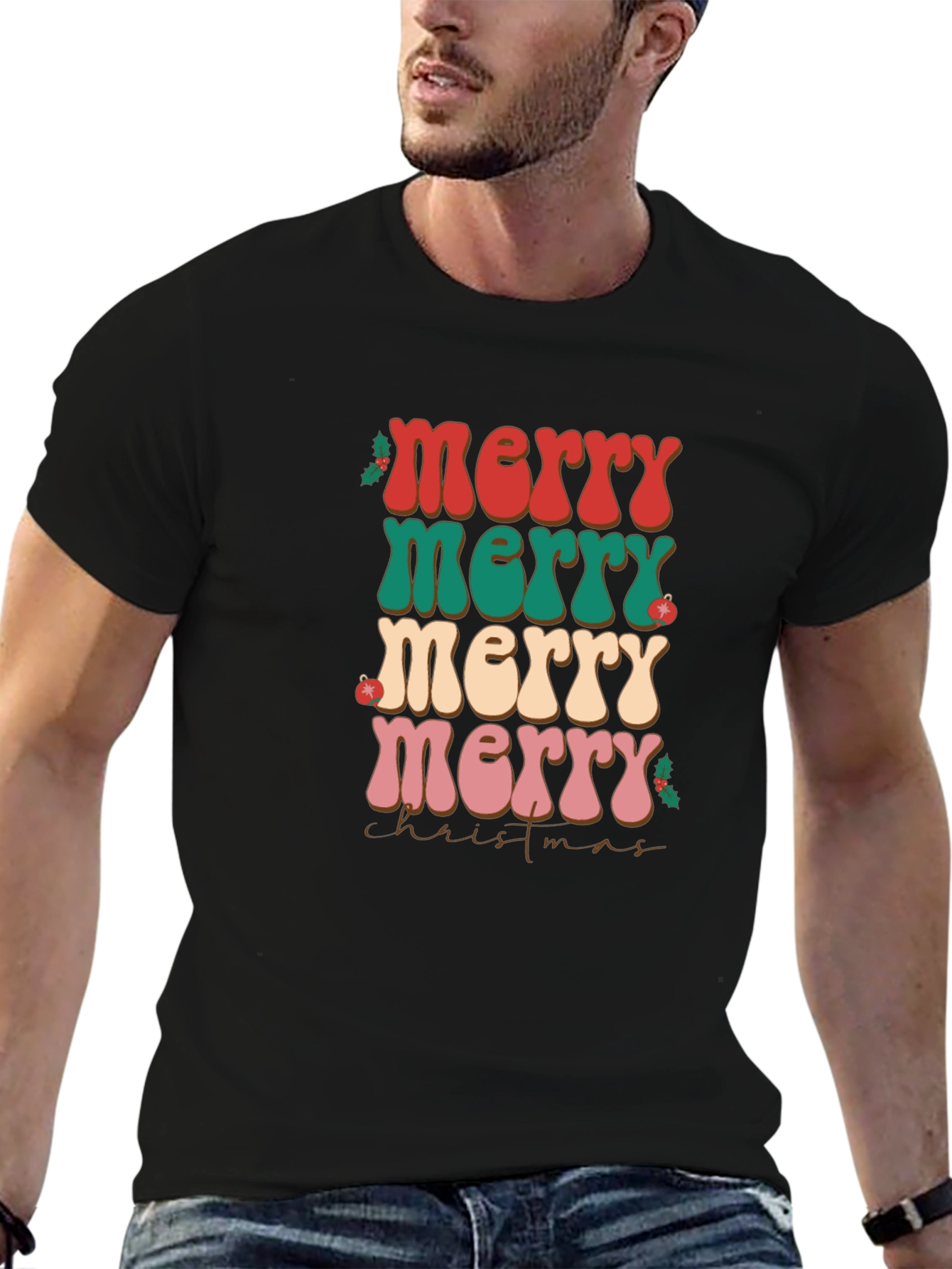 Retro Merry Christmas T-Shirt