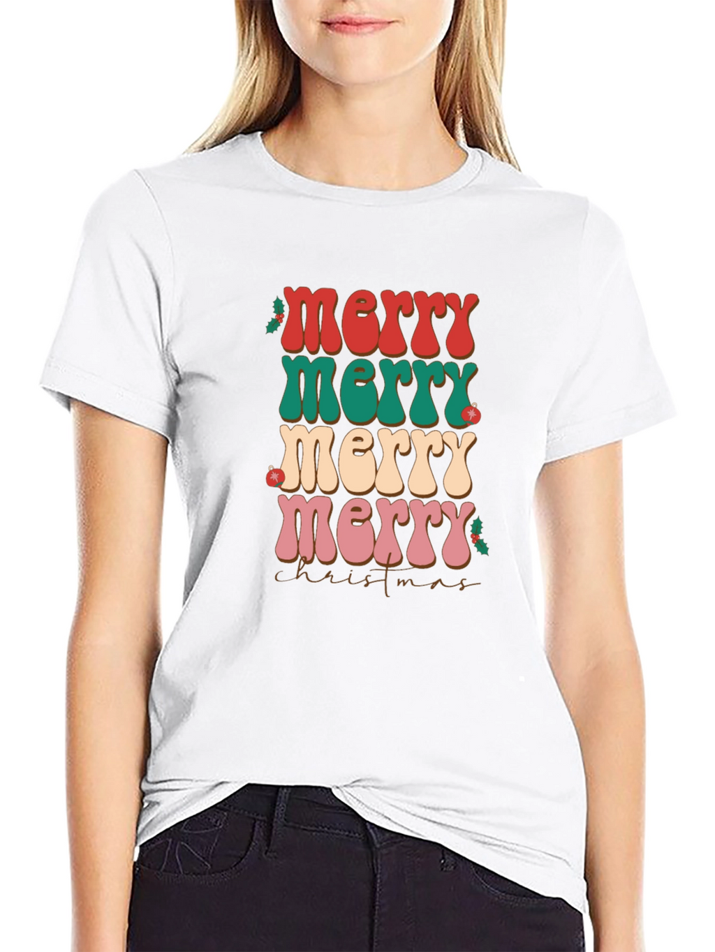 Retro Merry Christmas T-Shirt