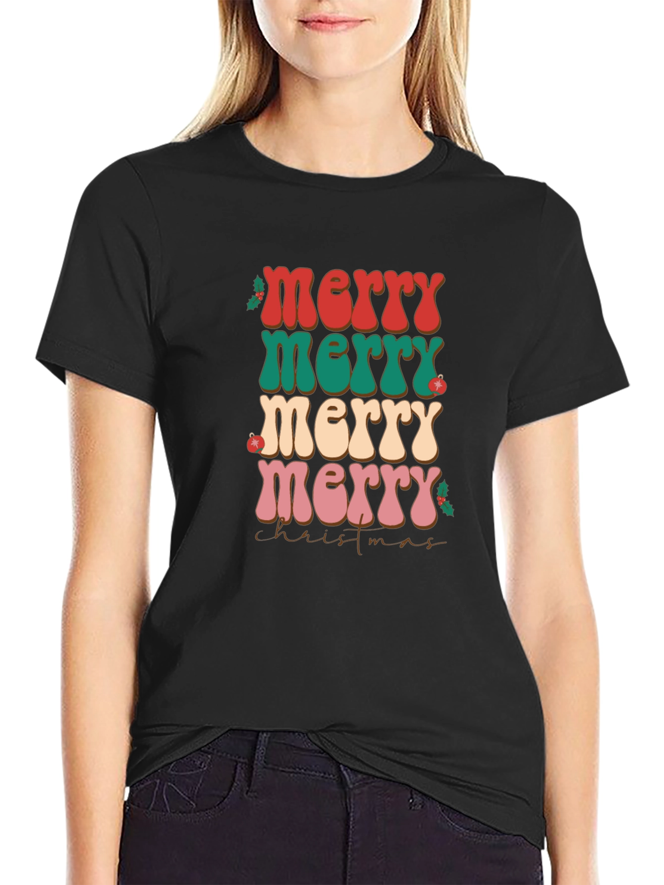 Retro Merry Christmas T-Shirt