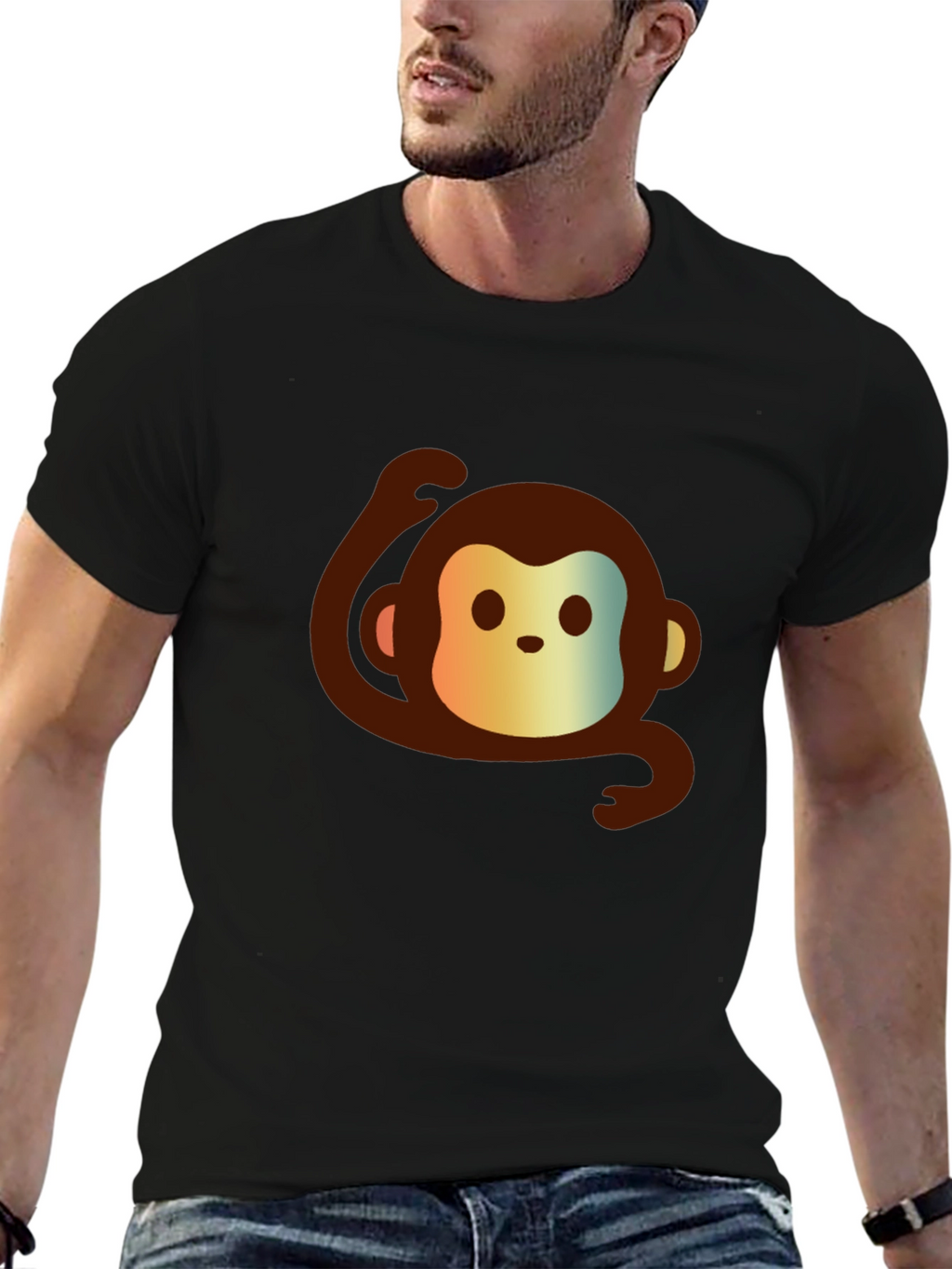 Monkey Graphic Tee - Cute and Casual Comfort